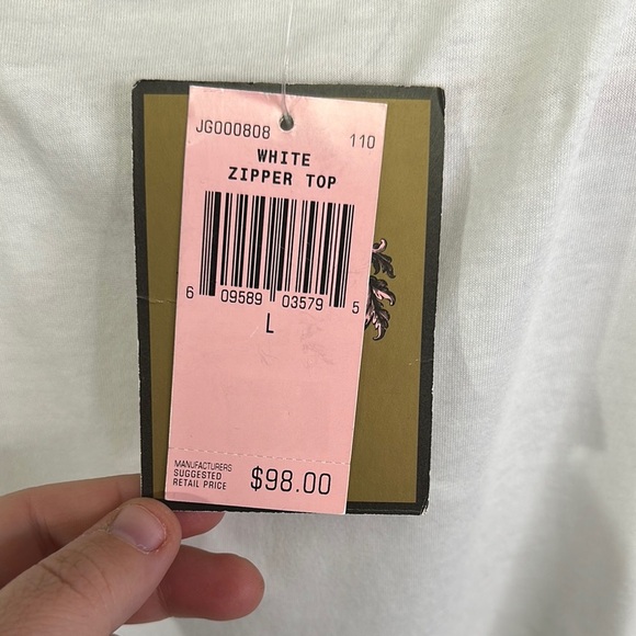 Juicy Couture White Short Sleeve Tee - Picture 5 of 9